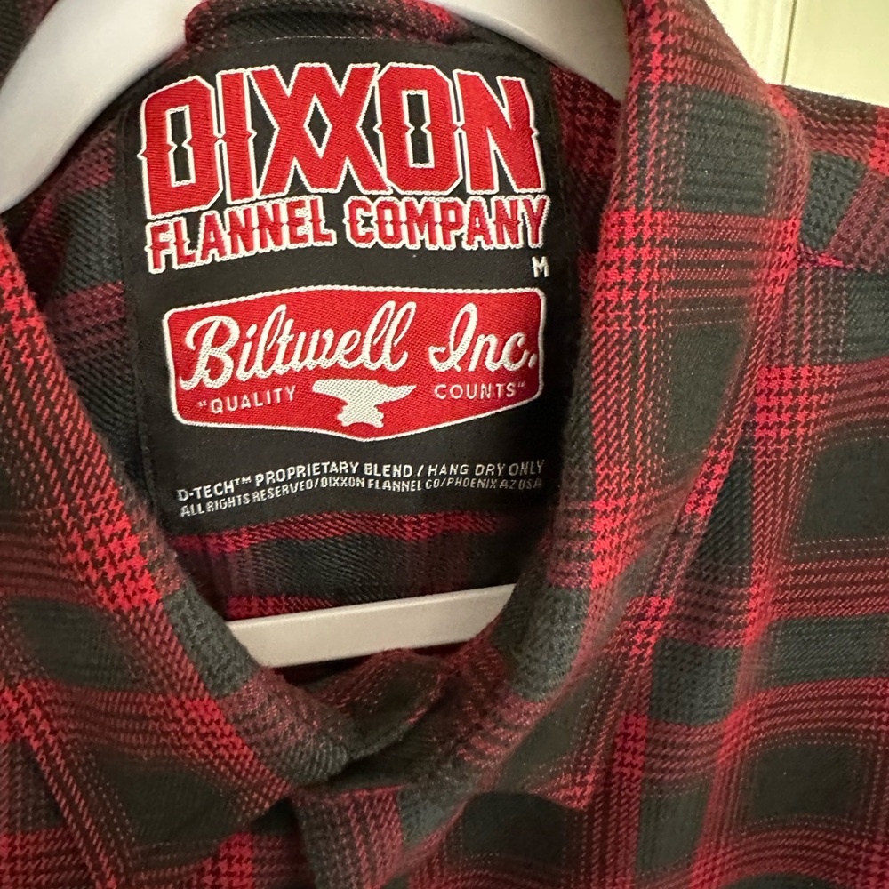 Dixxon Biltwell Red and Black Plaid Men's Casual Shirt